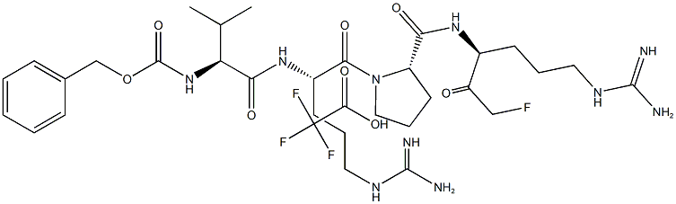 Z-VRPR-FMK (trifluoroacetate salt) Structure
