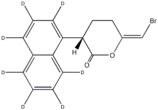 (S)-Bromoenol lactone-d7 Struktur