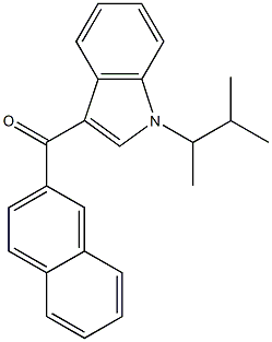 JWH 018 2'-naphthyl-N-(1,2-dimethylpropyl) isomer Struktur