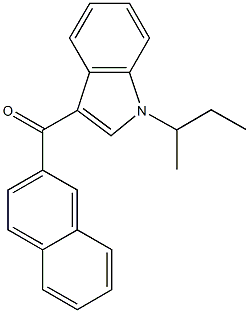 JWH 073 2'-naphthyl-N-(1-methylpropyl) isomer Struktur