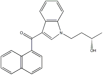 (S)-(+)-JWH 073 N-(3-hydroxybutyl) metabolite Structure
