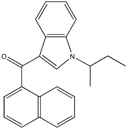JWH 073 N-(1-methylpropyl) isomer Struktur