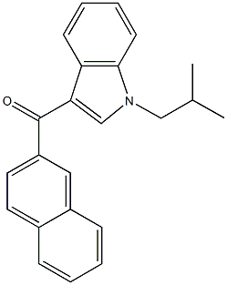 JWH 073 2'-naphthyl-N-(2-methylpropyl) isomer Struktur
