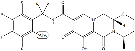 DOLUTEGRAVIR-D5, 2249814-82-0, 结构式