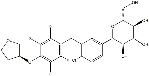 EMpagliflozin-d4 Structure