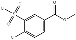 methyl 4-chloro-3-(chlorosulfonyl)benzoate Struktur