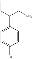 2-(4-CHLOROPHENYL)BUTAN-1-AMINE Structure