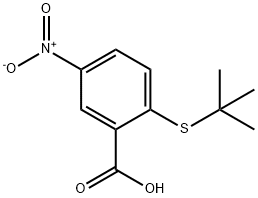 2-(tert-butylsulfanyl)-5-nitrobenzoic acid Structure