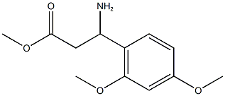 methyl 3-amino-3-(2,4-dimethoxyphenyl)propanoate Structure