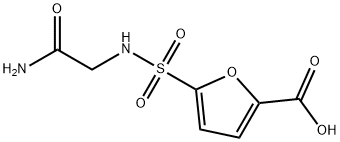5-[(carbamoylmethyl)sulfamoyl]furan-2-carboxylic acid 结构式
