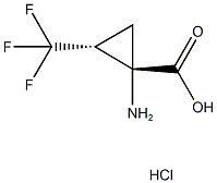 (E)-1-AMINO-2-TRIFLUOROMETHYL-CYCLOPROPANECARBOXYLIC ACID HYDROCHLORIDE Structure
