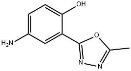 4-amino-2-(5-methyl-1,3,4-oxadiazol-2-yl)phenol(SALTDATA: FREE) Struktur