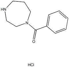 1-BENZOYL-1,4-DIAZEPANE HYDROCHLORIDE Struktur