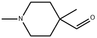 1,4-ジメチル-4-ピペリジンカルブアルデヒド 化学構造式