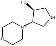 trans-4-(4-morpholinyl)-3-pyrrolidinol(SALTDATA: 2HCl) Structure
