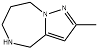 2-メチル-5,6,7,8-テトラヒドロ-4H-ピラゾロ[1,5-A][1,4]ジアゼピン二塩酸塩 化学構造式