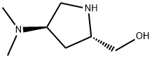 [(2S,4R)-4-(ジメチルアミノ)-2-ピロリジニル]メタノール二塩酸塩 化学構造式