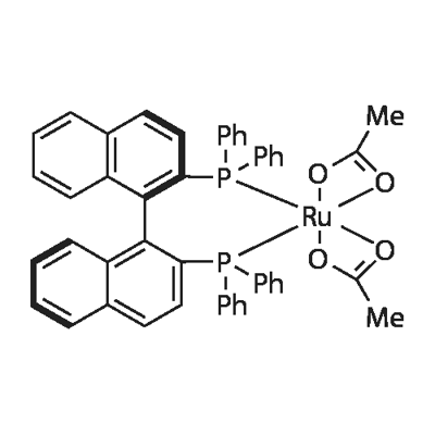 二乙酸根[(R)-(+)-2,2'-二(二苯基膦基)-1,1'-联萘基]钌(II),325146-81-4,结构式