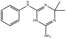 6,6-二甲基-2-N-苯基-1,6-二氢-1,3,5-三嗪-2,4-二胺, 5405-66-3, 结构式