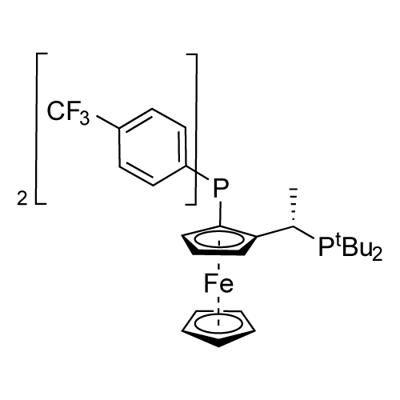 (S)-1-{(R)-2-[BIS[4-(TRIFLUOROMETHYL)PHENYL]PHOSPHINO]FERROCENYL}-ETHYLDI-TERT.-|(S)-1-{(RP)-2-[双[4-(三氟甲基)苯基]膦]二茂铁基}乙基-二叔丁基膦