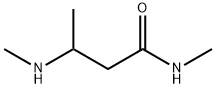N-メチル-3-(メチルアミノ)ブタンアミド 化学構造式