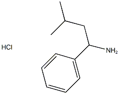 3-METHYL-1-PHENYLBUTAN-1-AMINE HYDROCHLORIDE Structure