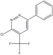 3-CHLORO-6-PHENYL-4-(TRIFLUOROMETHYL)PYRIDAZINE 结构式
