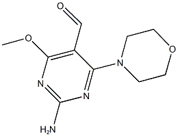 2-AMINO-4-METHOXY-6-MORPHOLIN-4-YLPYRIMIDINE-5-CARBALDEHYDE Structure