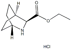 ETHYL (1R,3S,4S)-2-AZABICYCLO[2.2.2]OCTANE-3-CARBOXYLATE HYDROCHLORIDE Structure