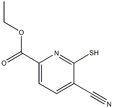 ETHYL 5-CYANO-6-MERCAPTOPYRIDINE-2-CARBOXYLATE Structure