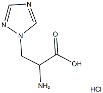 2-AMINO-3-(1H-1,2,4-TRIAZOL-1-YL)PROPANOIC ACID HYDROCHLORIDE Structure