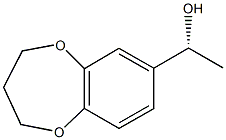 (1R)-1-(3,4-DIHYDRO-2H-1,5-BENZODIOXEPIN-7-YL)ETHANOL Struktur