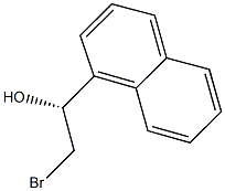 (1R)-2-BROMO-1-(1-NAPHTHYL)ETHANOL 结构式