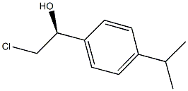 (1S)-2-CHLORO-1-(4-ISOPROPYLPHENYL)ETHANOL Structure