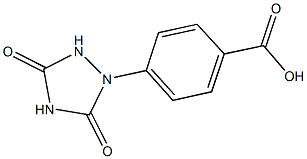 4-(3,5-dioxo-1,2,4-triazolidin-1-yl)benzoic acid Struktur