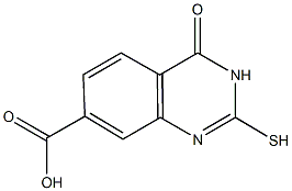 2-mercapto-4-oxo-3,4-dihydroquinazoline-7-carboxylic acid 结构式