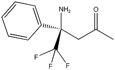 (4R)-4-amino-5,5,5-trifluoro-4-phenylpentan-2-one Structure