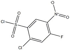 2-chloro-4-fluoro-5-nitrobenzenesulfonyl chloride Structure