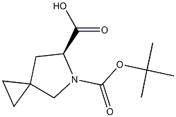 (6S)-5-(tert-butoxycarbonyl)-5-azaspiro[2.4]heptane-6-carboxylic acid Struktur