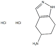 4,5,6,7-TETRAHYDRO-1H-INDAZOL-5-AMINE DIHYDROCHLORIDE, , 结构式