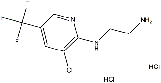 N-(2-aminoethyl)-N-[3-chloro-5-(trifluoromethyl)pyridin-2-yl]amine dihydrochloride Struktur