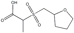 2-[(tetrahydrofuran-2-ylmethyl)sulfonyl]propanoic acid Structure