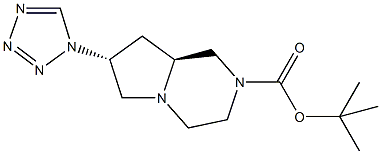 tert-butyl (7R,8aS)-7-(1H-tetrazol-1-yl)hexahydropyrrolo[1,2-a]pyrazine-2(1H)-carboxylate Struktur