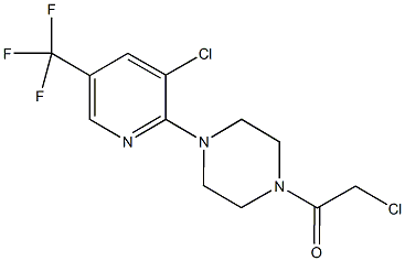 1-(chloroacetyl)-4-[3-chloro-5-(trifluoromethyl)pyridin-2-yl]piperazine Structure