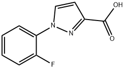1-(2-fluorophenyl)-1H-pyrazole-3-carboxylic acid 化学構造式