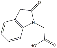 2-(2-oxo-2,3-dihydro-1H-indol-1-yl)acetic acid Structure