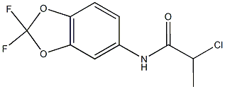 2-chloro-N-(2,2-difluoro-2H-1,3-benzodioxol-5-yl)propanamide Structure