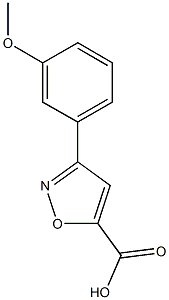 3-(3-methoxyphenyl)-1,2-oxazole-5-carboxylic acid Structure