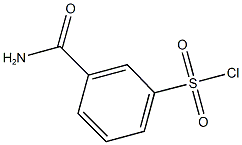 3-carbamoylbenzene-1-sulfonyl chloride Structure