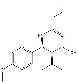 ETHYL (1S,2S)-2-(HYDROXYMETHYL)-1-(4-METHOXYPHENYL)-3-METHYLBUTYLCARBAMATE Struktur